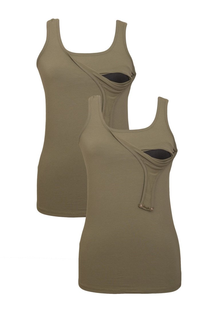 

Майка для беременных женская Luvmabelly 58793 хаки XL (доставка из-за рубежа), 58793