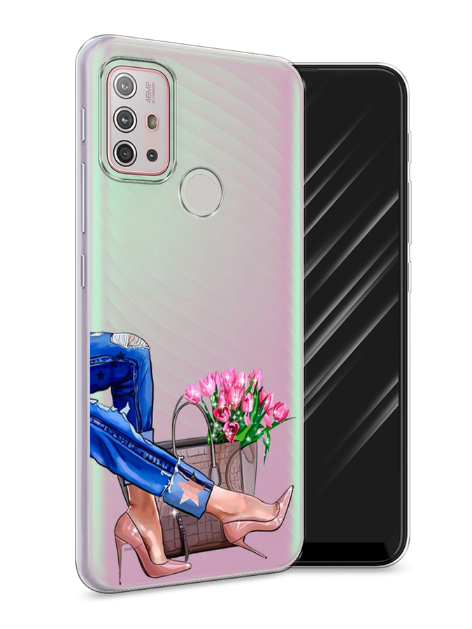 

Чехол Awog на Lenovo K13 Note / Леново K13 Note "Каблучки", Голубой;коричневый;розовый, 112950-7