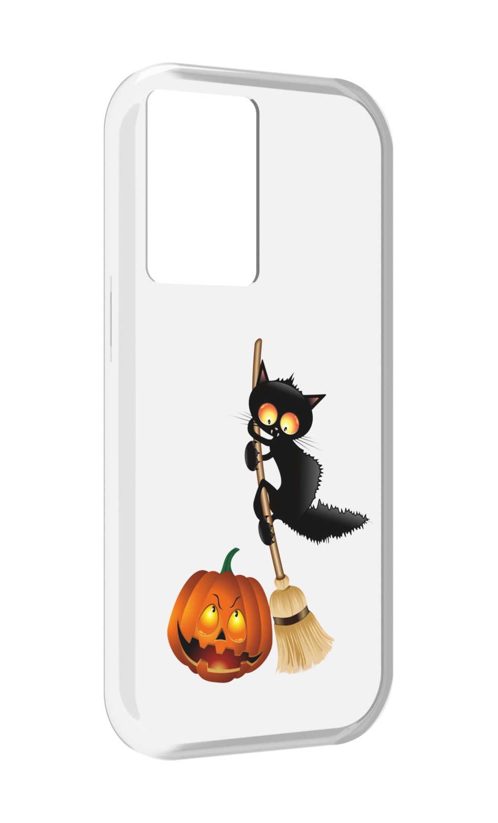 

Чехол MyPads хэлуинский котик для OnePlus Nord N20 SE, Прозрачный, Tocco