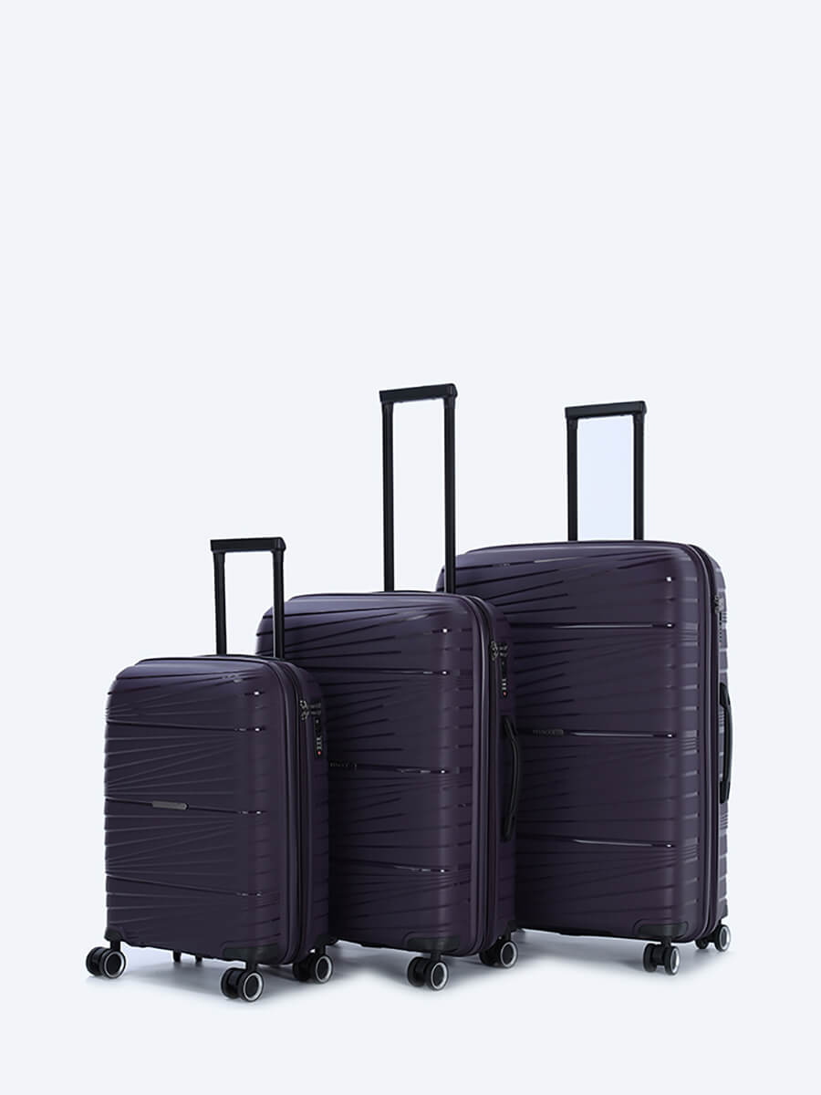 Комплект чемоданов унисекс Vitacci HYA02-17 сиреневый