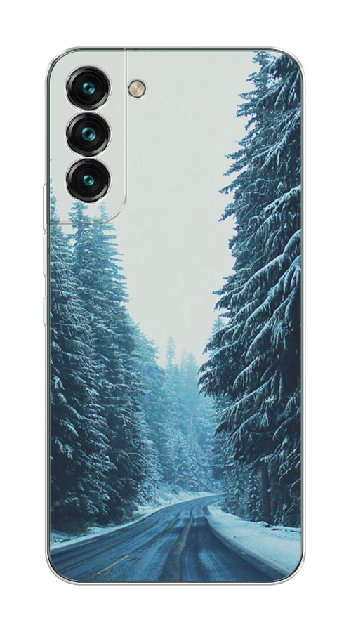 

Чехол на Samsung Galaxy S22 Plus "Зима 9", Бежевый;голубой;черный, 2103950-2