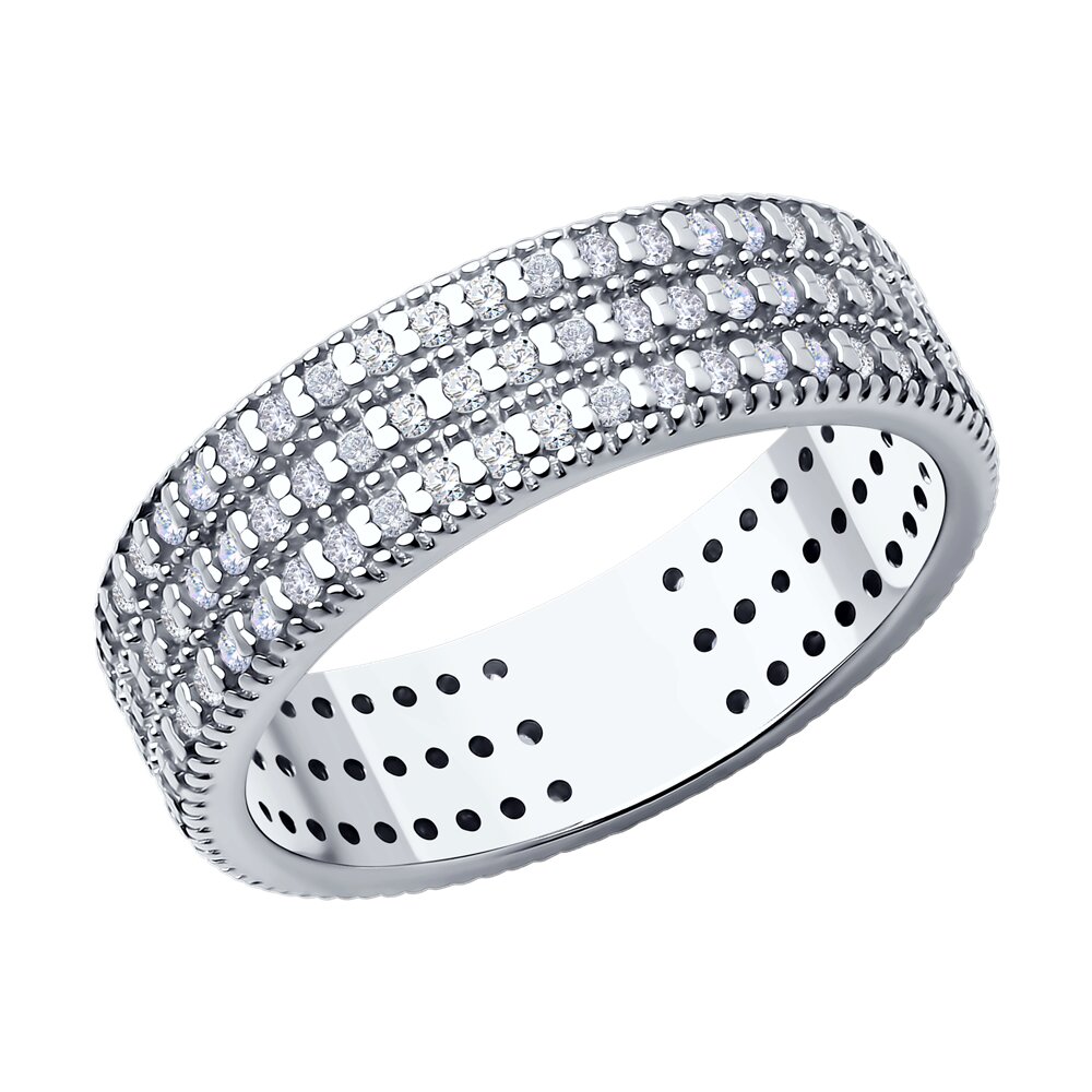 

Кольцо из серебра р. 18,5 SOKOLOV 94014182, фианит, 94014182