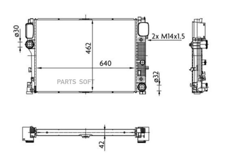 

Радиатор Mahle/Knecht CR38000S