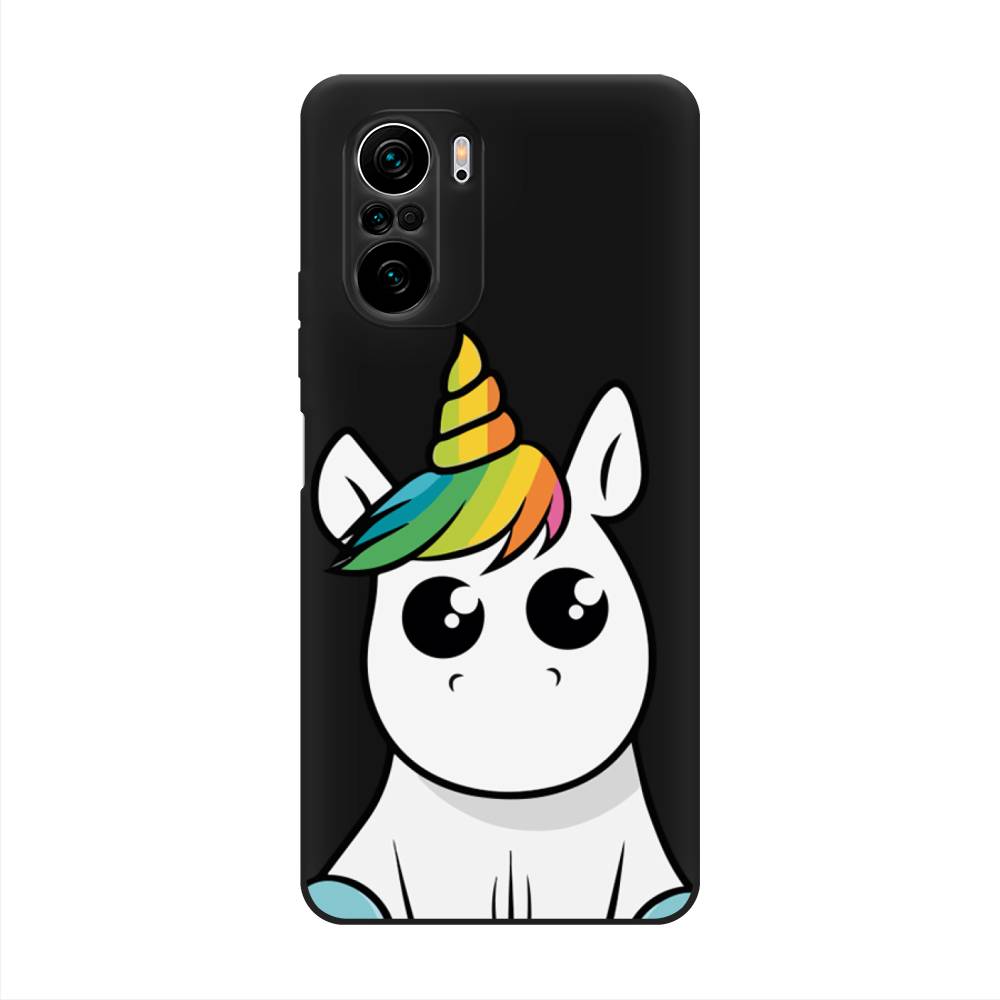 

Матовый силиконовый чехол "Глазастый единорог" на Xiaomi Poco F3, Глазастый единорог