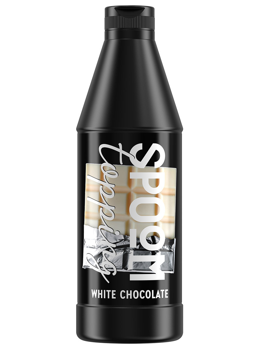 Топпинг Spoom Белый шоколад, бутылка 1кг
