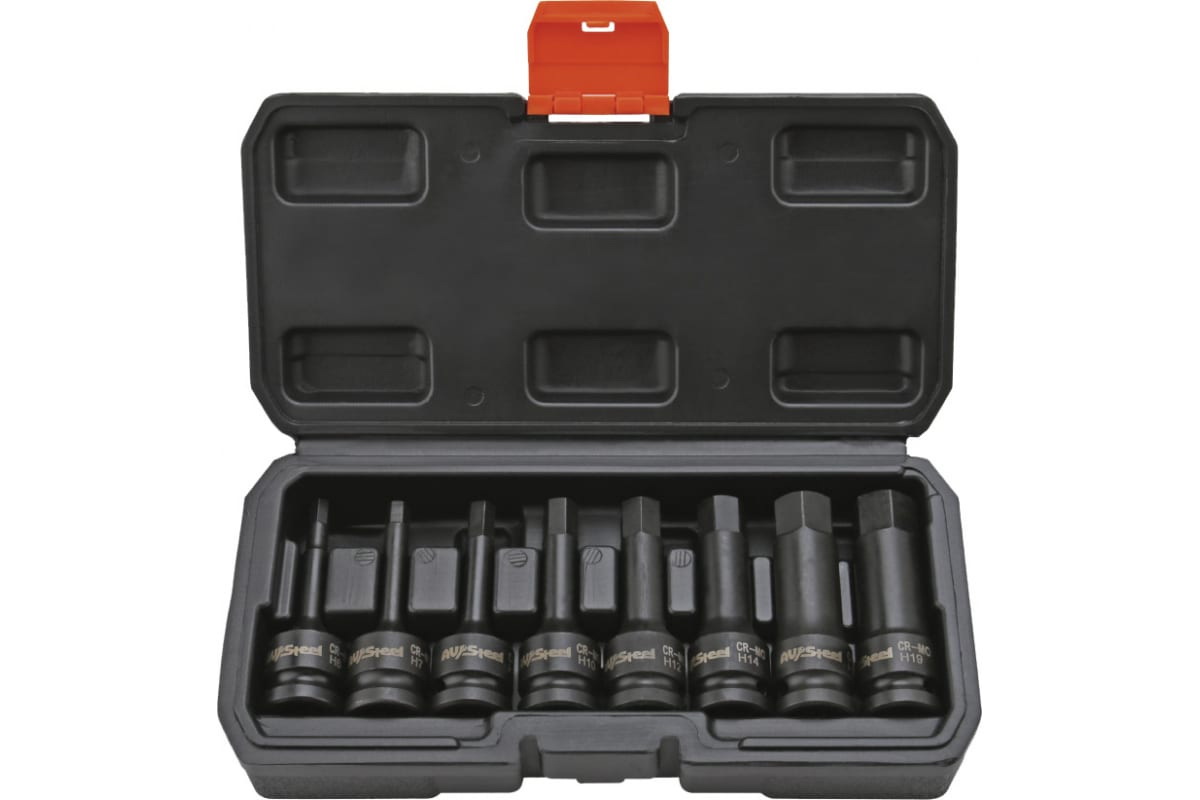

Набор Головок Ударных 12 Hex L78Мм H6-H19 8 Предм AV Steel AV724408