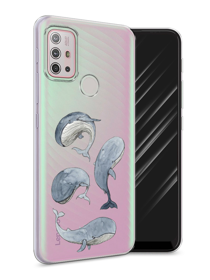 

Чехол Awog на Lenovo K13 Note / Леново K13 Note "Киты", Белый;прозрачный;голубой, 112950-1