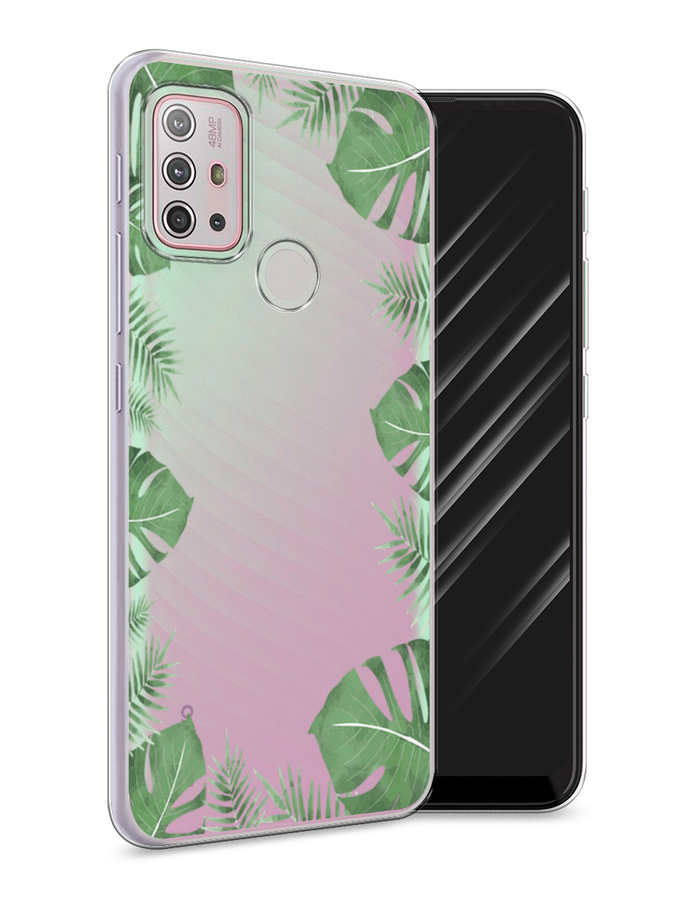 

Чехол Awog на Lenovo K13 Note / Леново K13 Note "Листья папоротника рамка", Зеленый, 112950-8