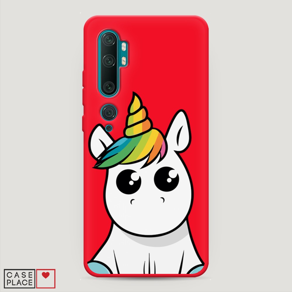 

Матовый силиконовый чехол "Глазастый единорог" на Xiaomi Mi Note 10, Глазастый единорог