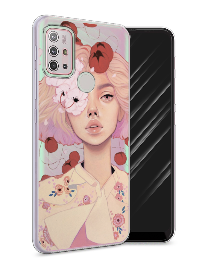 

Чехол Awog на Lenovo K13 Note / Леново K13 Note "Цветочная анархия", Бежевый;розовый;красный, 112950-7