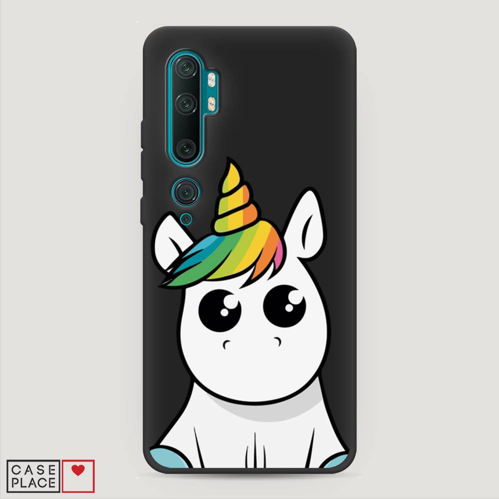

Матовый силиконовый чехол "Глазастый единорог" на Xiaomi Mi Note 10, Глазастый единорог