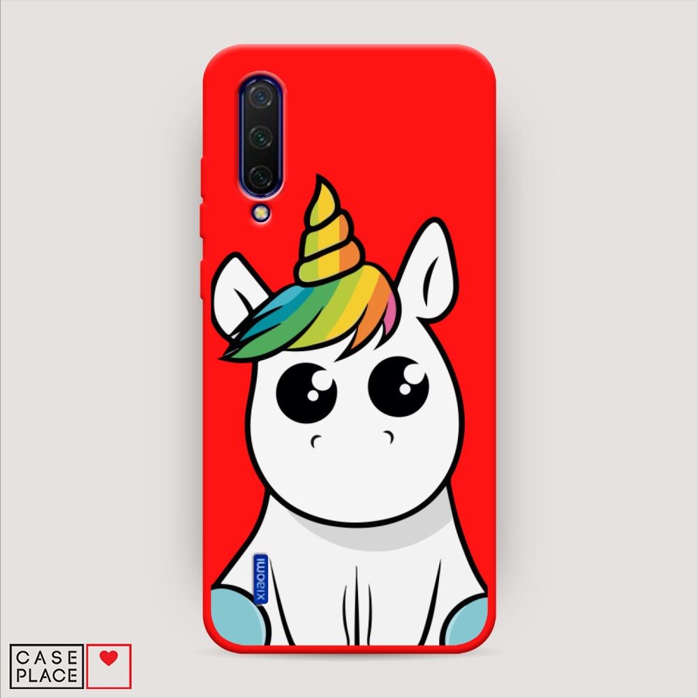 

Матовый силиконовый чехол "Глазастый единорог" на Xiaomi Mi CC9, Глазастый единорог