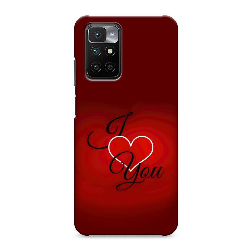 

Пластиковый чехол "I love you 3" на Xiaomi Redmi 10, 311320-5