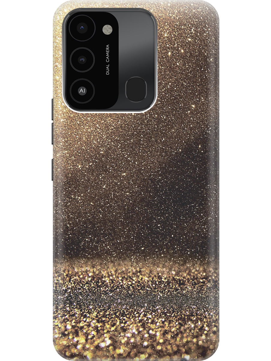 

Силиконовый чехол на Tecno Spark 8C "Золотая пыль", Желтый;золотистый, 20001472