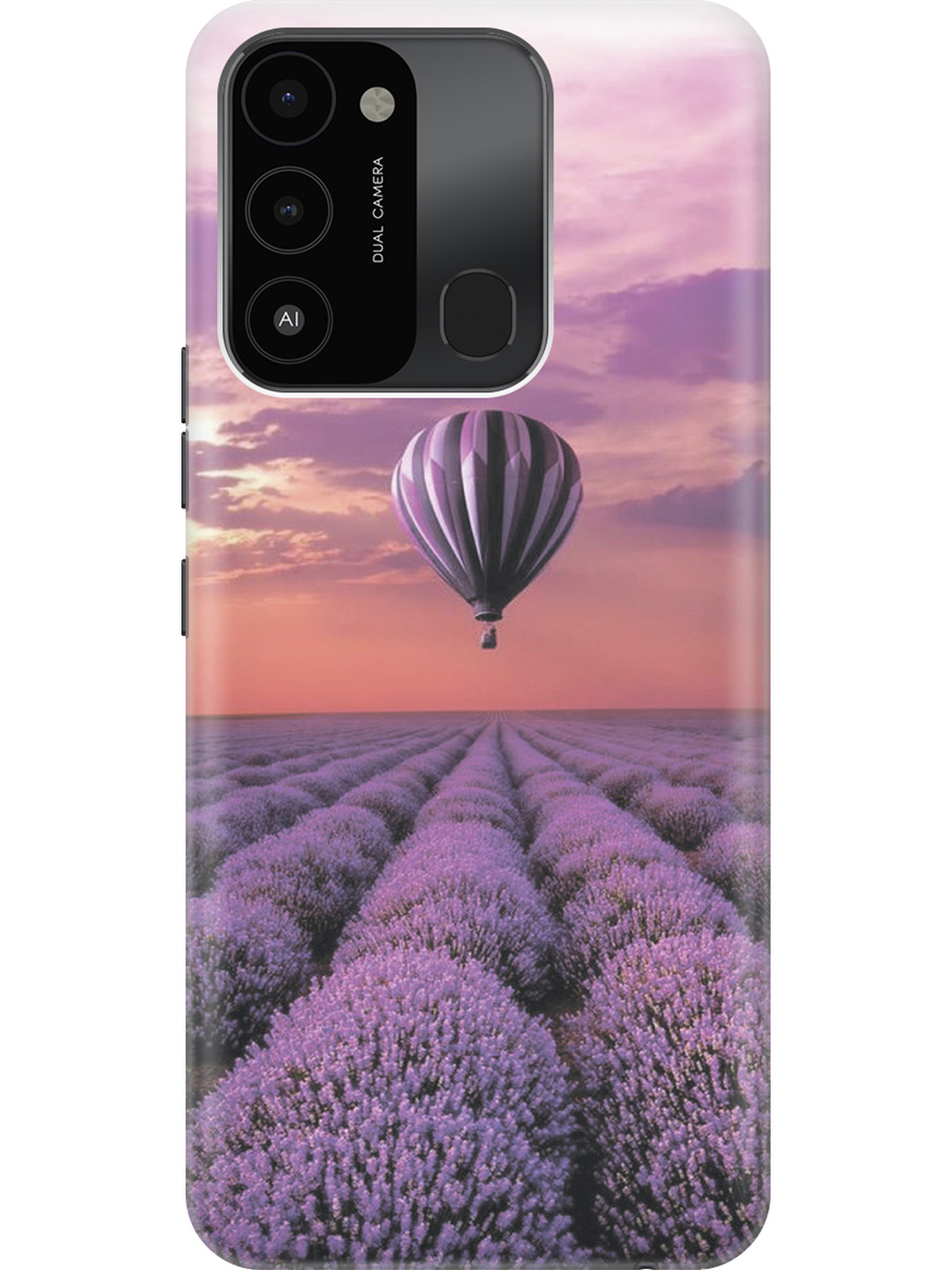 

Силиконовый чехол на Tecno Spark 8C "Лаванда и воздушный шар", Красный;синий, 20001472