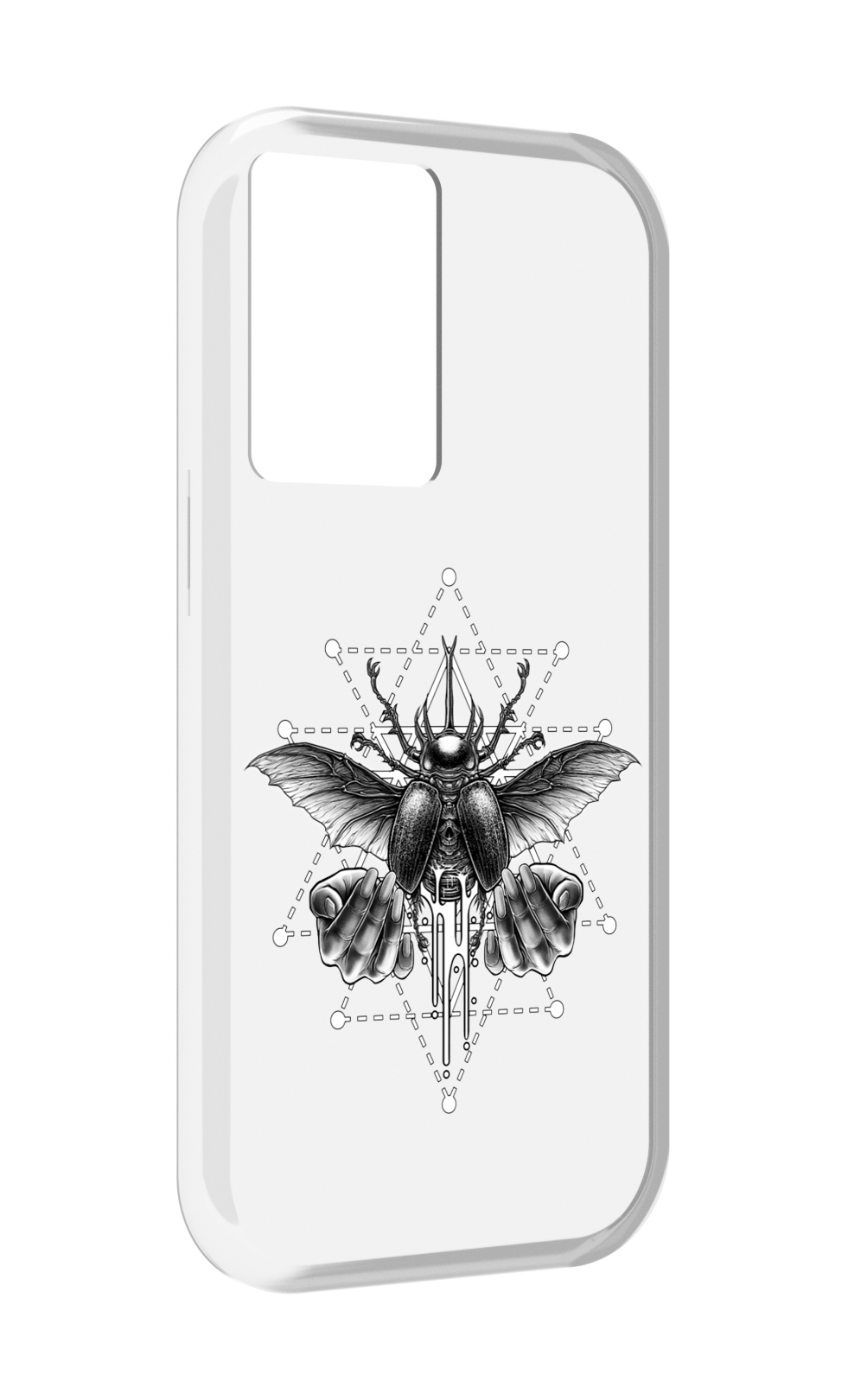 

Чехол MyPads скарабей для OnePlus Nord N20 SE, Прозрачный, Tocco