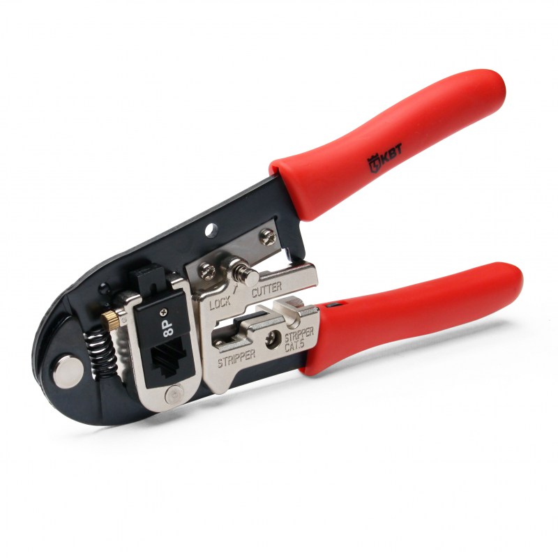 Пресс-клещи КВТ для RJ разъемов JT-01 55928 универсальный набор для электрических разъемов car tool