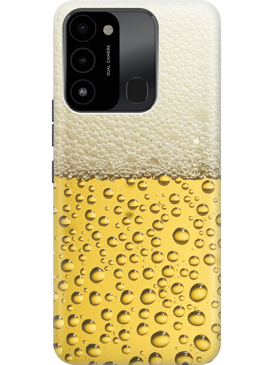 

Силиконовый чехол на Tecno Spark 8C "Пиво", Белый;желтый;серый, 20001472