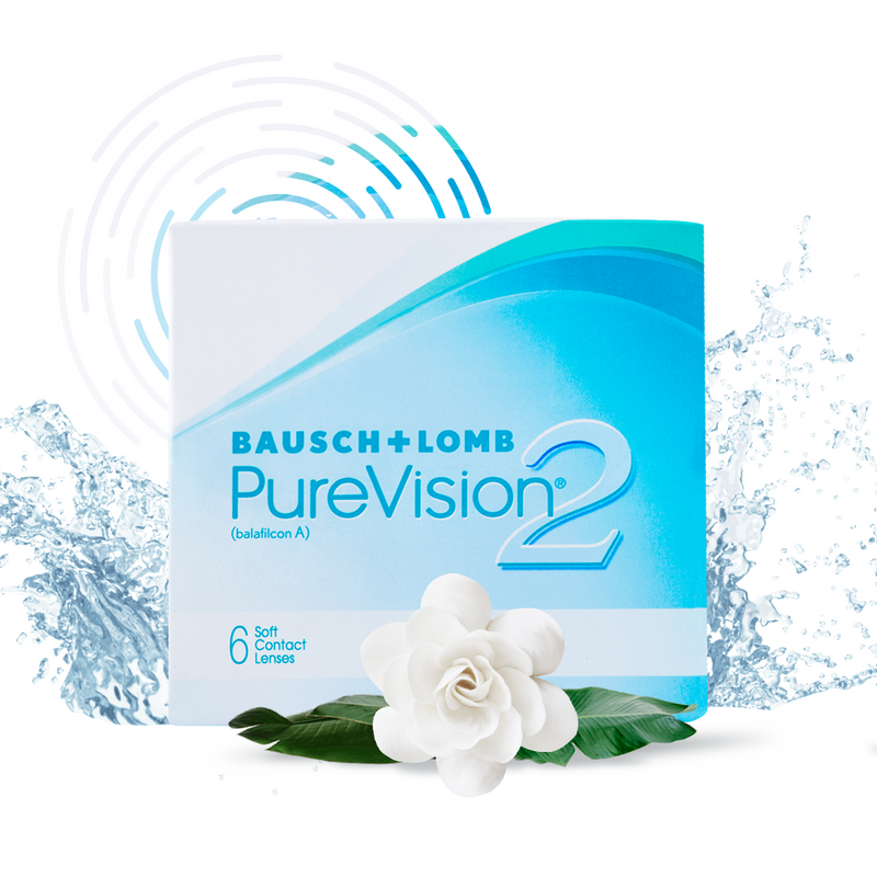 Контактные линзы Bausch + Lomb, PureVision2 HD, ежемесячные, -1.25 / 8.6, 6 шт.