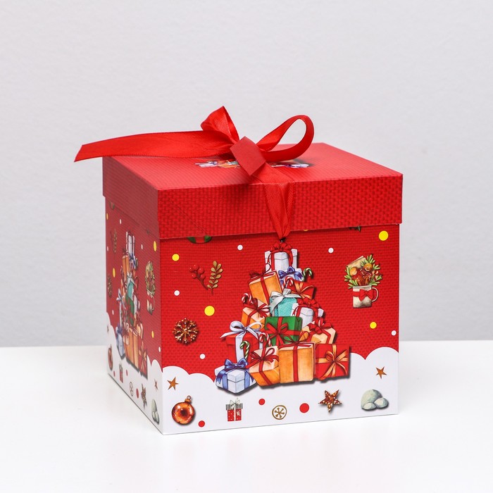 

Коробка Самосборная Подарки 15 х 15 х 15 см (12 шт.), Красный