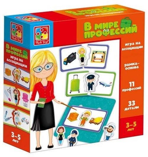 Игра на ассоциации Vladi Toys В мире профессий VT2222-08