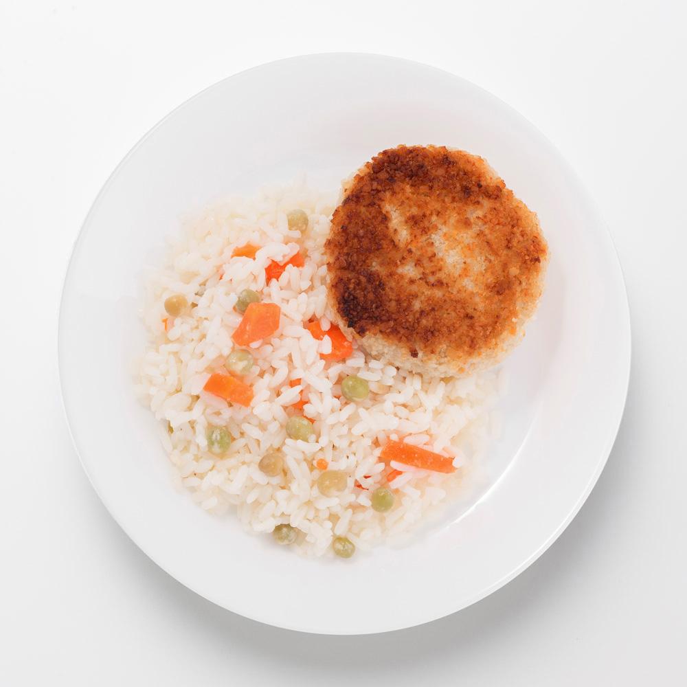 

Котлета Нижегородптица куриная, с рисом и овощами, 200 г