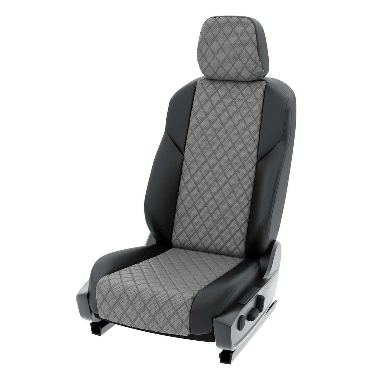 

Чехлы Click Auto для Шкода Кодиак алькантара с ромбом CA883CF42, Серый;черный, 678