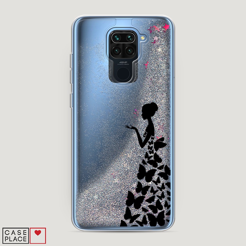 

Чехол Awog на Xiaomi Redmi 10X 4G/Note 9 "Дама в бабочках", 38291-1