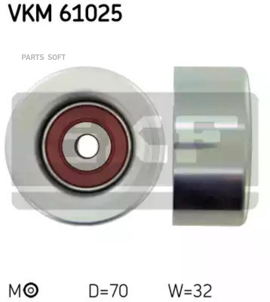 

Ролик обводной приводного ремня SKF VKM61025