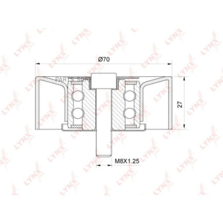 

Ролик обводной приводного ремня LYNXAUTO PB7137