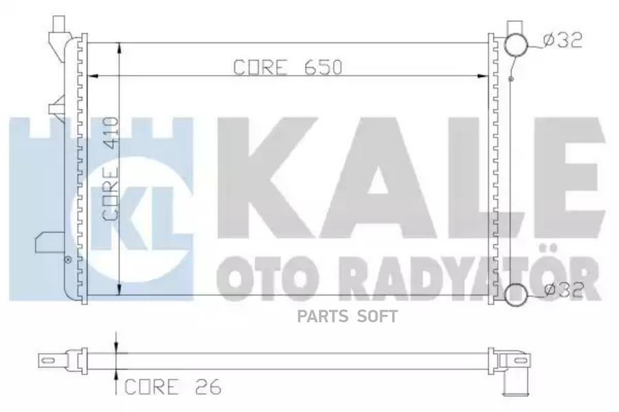 

353300 Радиатор Системы Охлаждения Audi A3, Skoda Octavia, Vw Golf V 1.6Fsi/2.0Fsi 03>