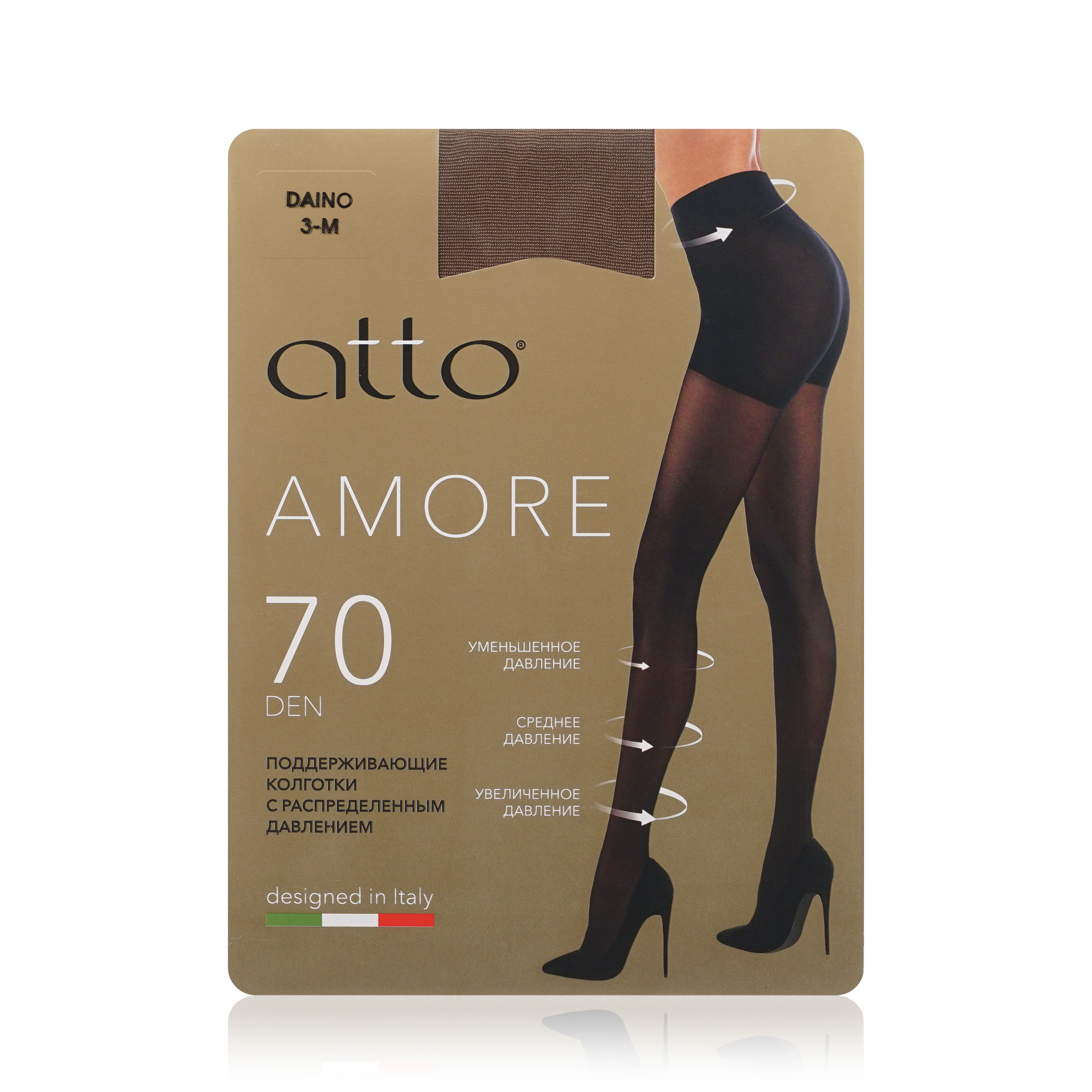 

Колготки женские Atto Amore 70 бежевые 3 размер, Бежевый, Amore 70