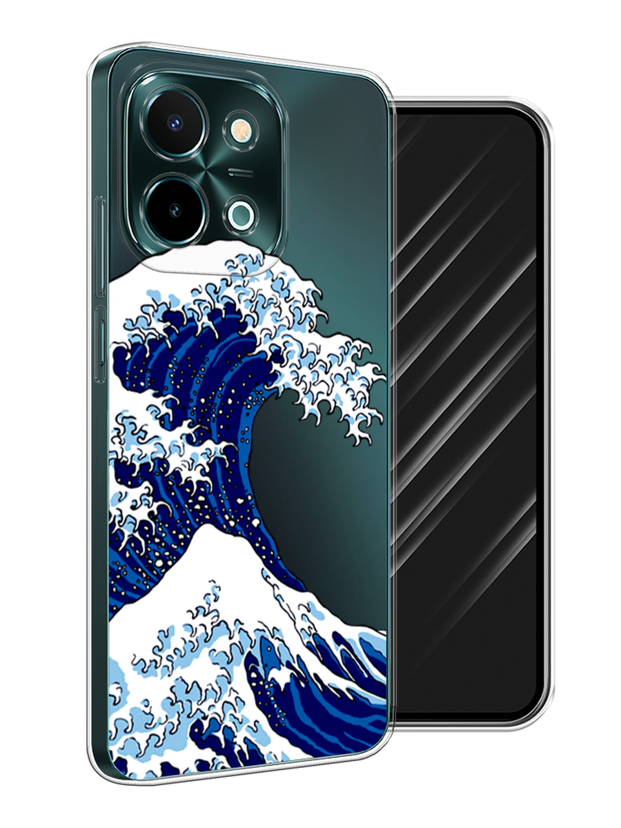 

Чехол Awog на Vivo Y28 4G "Волна в Канагаве", Синий;белый, 2611650-1