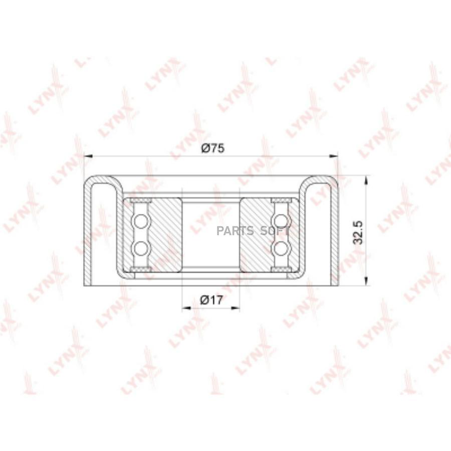 Ролик натяжной приводного ремня LYNXAUTO PB5126