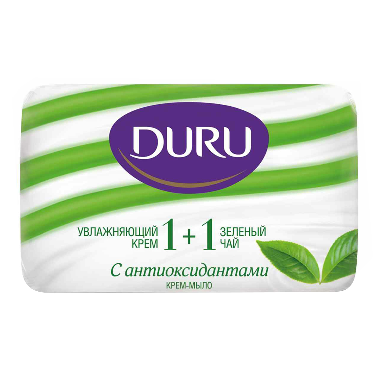Туалетное твердое крем-мыло Duru 1+1 Зеленый чай 80 г