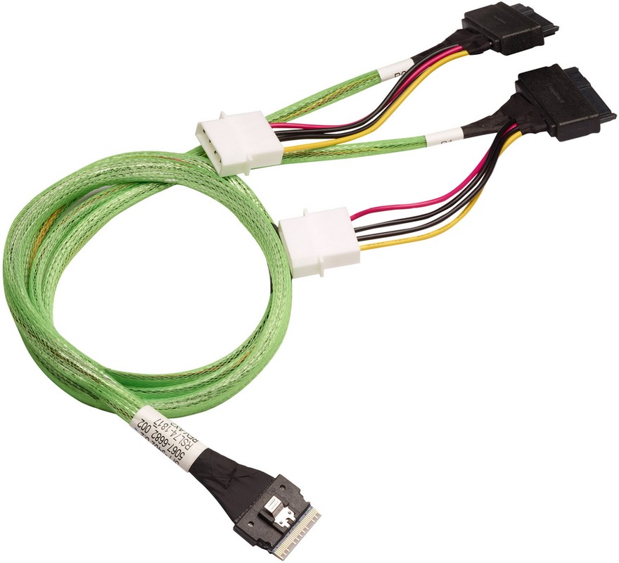 

Кабель ACD Slimline SAS (x8) - U.2 вилка-вилка 1м (6710075) зеленый, ACD-60005-MD