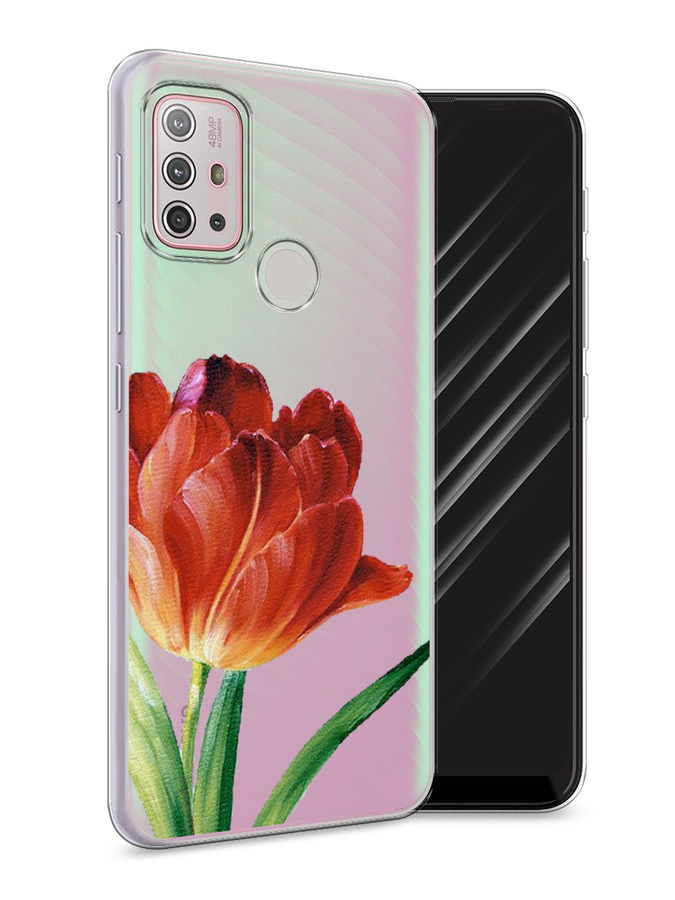 

Чехол Awog на Lenovo K13 Note / Леново K13 Note "Красный тюльпан", Оранжевый;зеленый, 112950-8