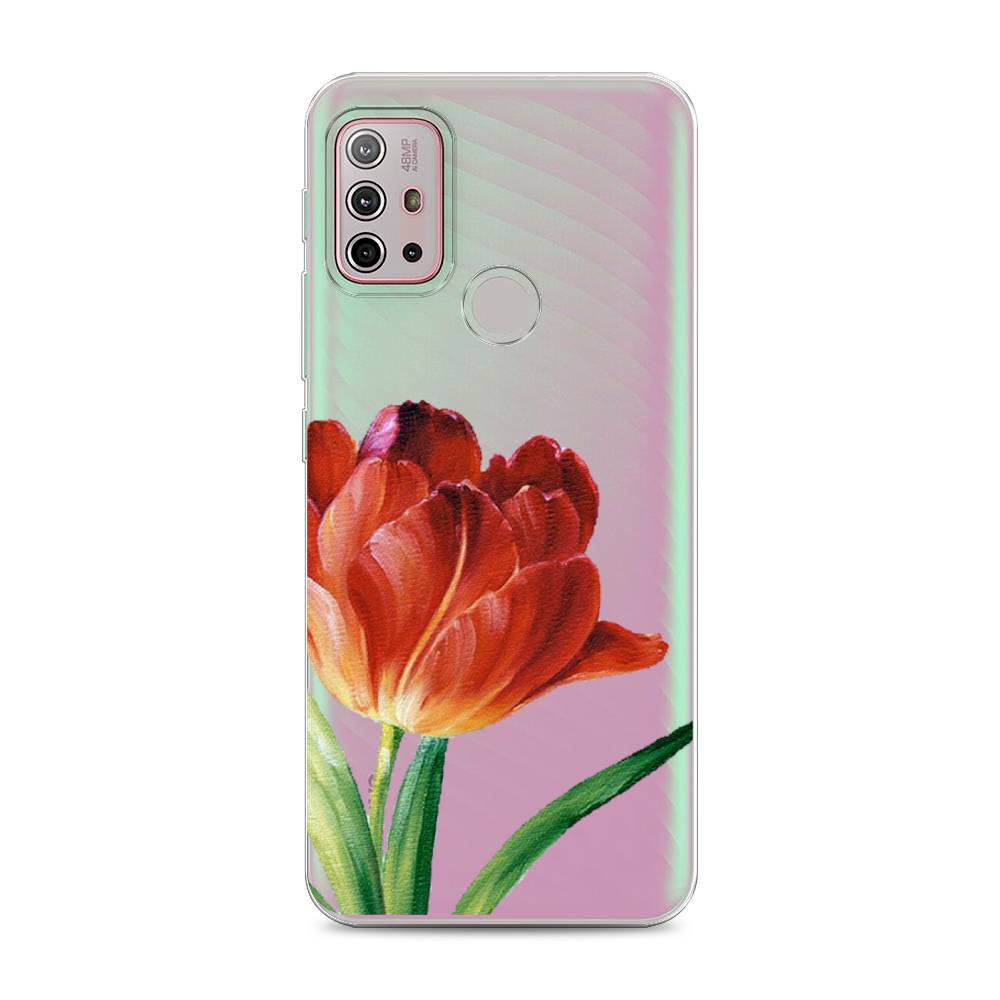 фото Чехол awog "красный тюльпан" для lenovo k13 note