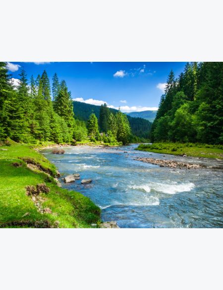 

Алмазная мозаика на подрамнике Река на Рассвете, 70x50 см, 30 цветов, 58346, ПРА-058