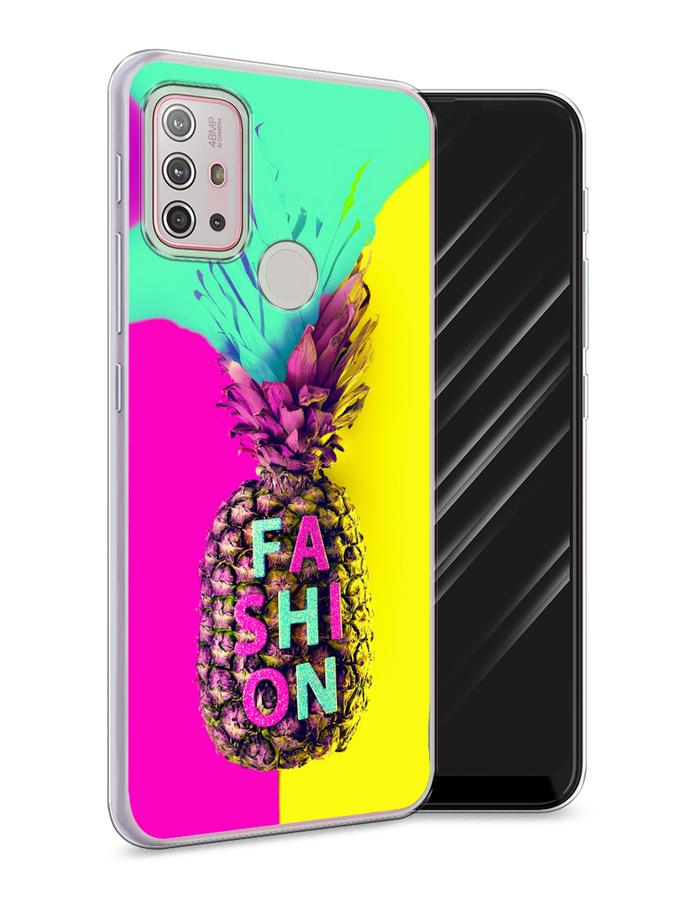 

Чехол Awog на Lenovo K13 Note / Леново K13 Note "Кислотный ананас", Желтый;розовый;голубой, 112950-10