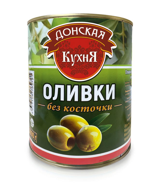 Оливки Донская Кухня резанные 3 кг 1100₽