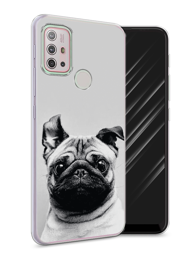 

Чехол Awog на Lenovo K13 Note / Леново K13 Note "Ушастый мопс", Серый, 112950-1