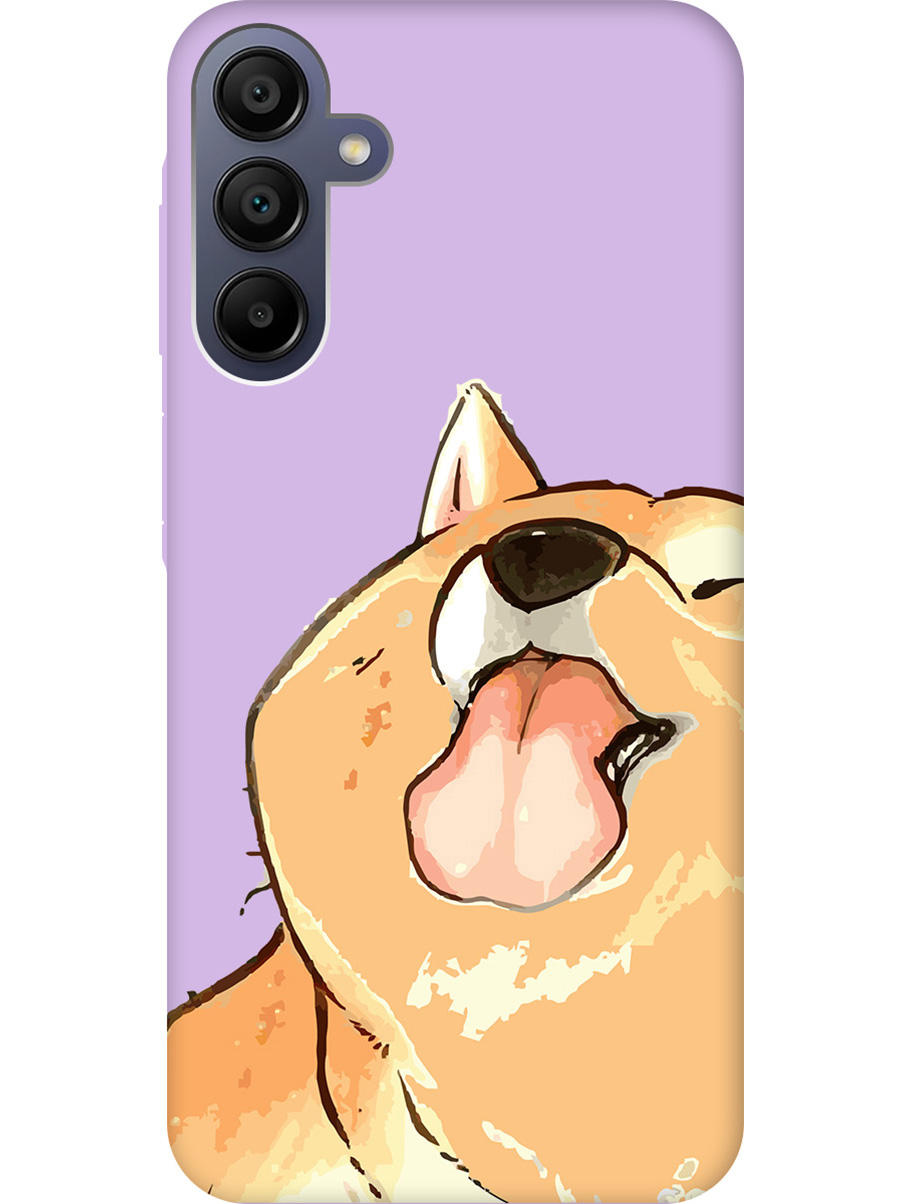 

Силиконовый чехол на Samsung Galaxy A15 с рисунком "Shiba" Soft Touch сиреневый, Фиолетовый;бежевый;коричневый, 20012141