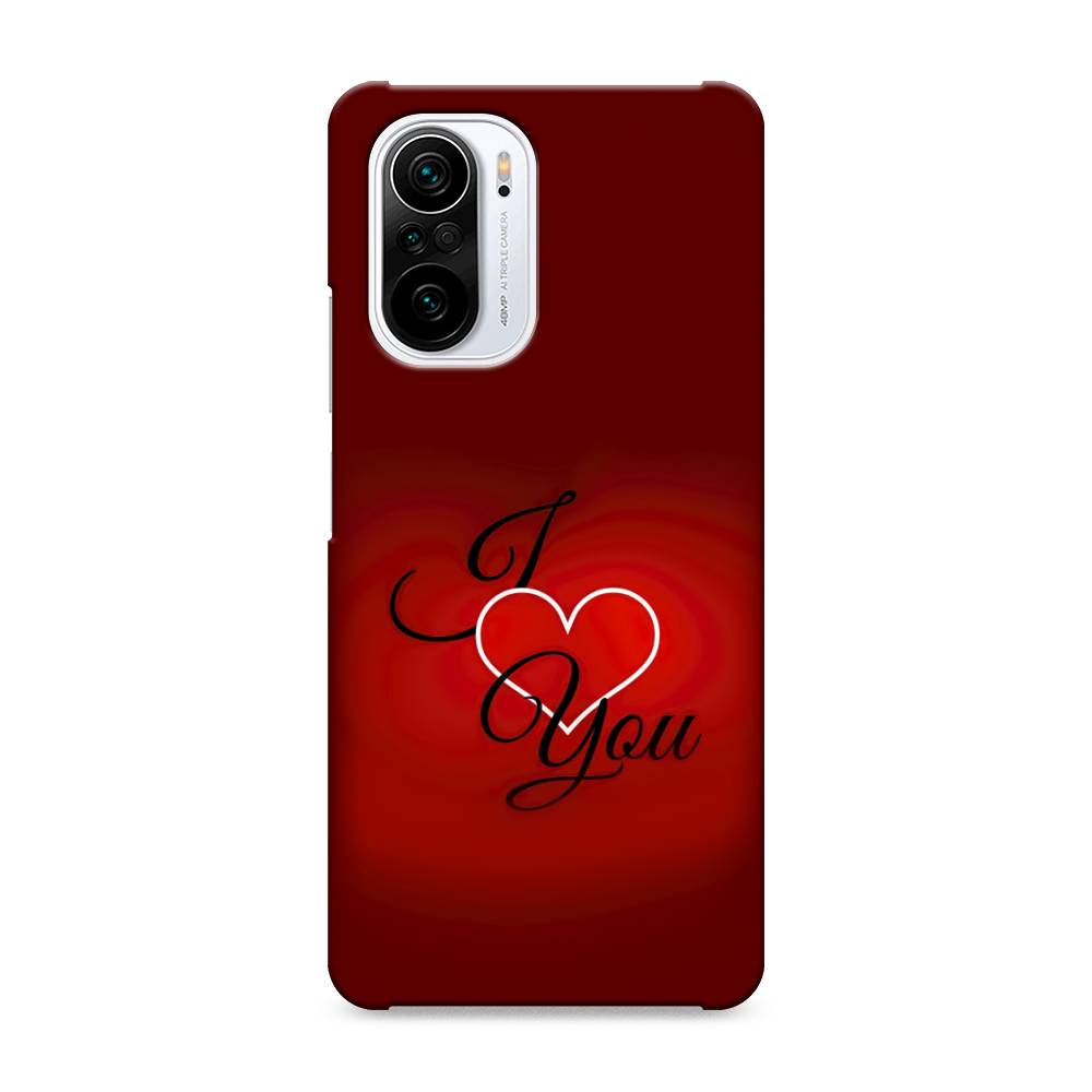 фото Пластиковый чехол "i love you 3" на xiaomi poco f3 awog