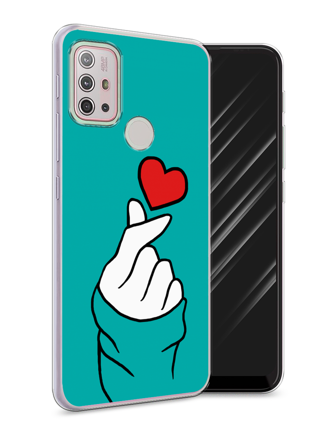 

Чехол Awog на Lenovo K13 Note / Леново K13 Note "Маленькое сердечко", Голубой;белый;красный, 112950-7