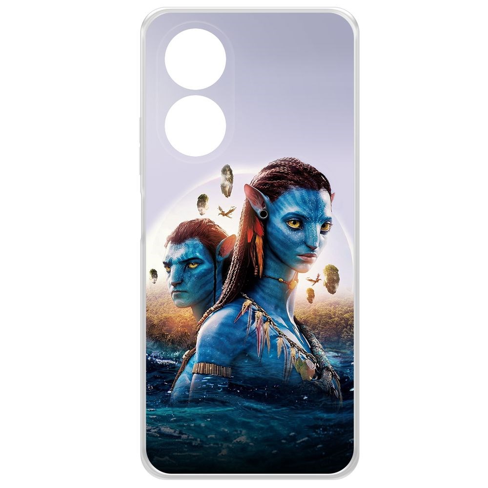 

Чехол-накладка Krutoff Clear Case Аватар - Джейк и Нейтири для Oppo A58 4G, Прозрачный