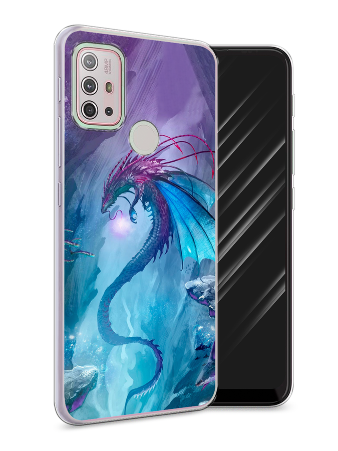 

Чехол Awog на Lenovo K13 Note / Леново K13 Note "Водный дракон", Голубой;фиолетовый;синий, 112950-2