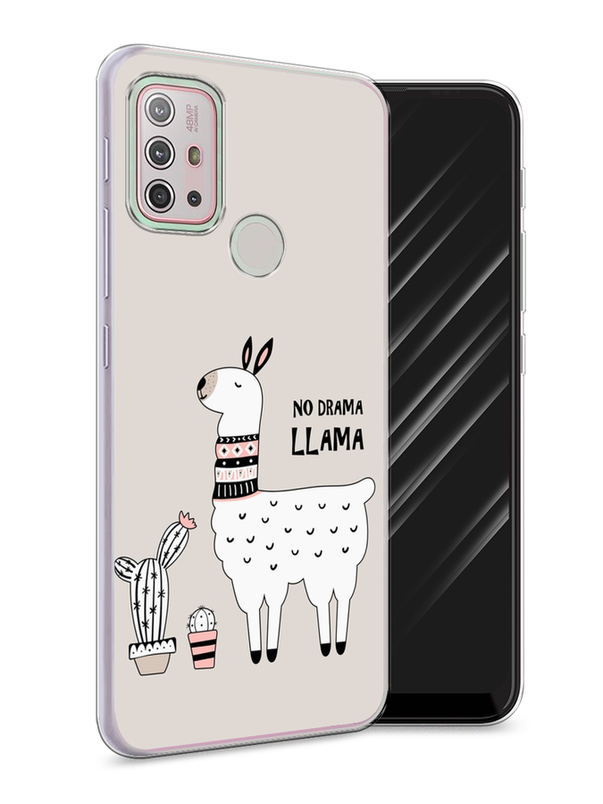 

Чехол Awog на Lenovo K13 Note / Леново K13 Note "No drama LLama", Бежевый;серый;белый, 112950-2