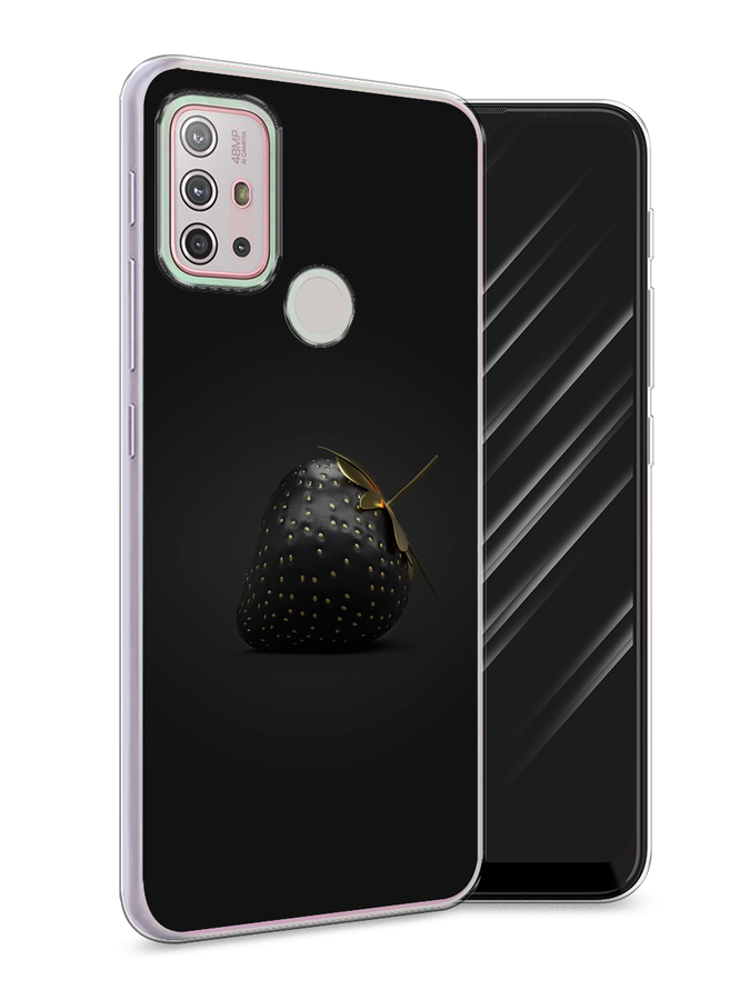 

Чехол Awog на Lenovo K13 Note / Леново K13 Note "Черная клубника", Золотистый;черный;серый, 112950-10
