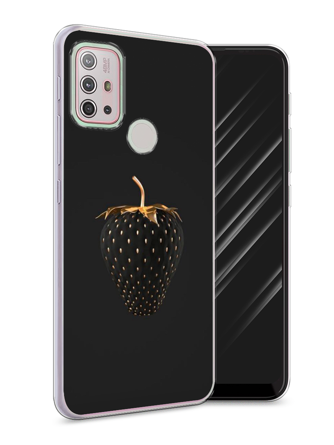 

Чехол Awog на Lenovo K13 Note / Леново K13 Note "Черно-золотая клубника", Черный;золотистый, 112950-10
